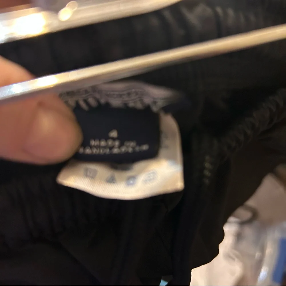 Two pairs‎ of lands end pants size 4 , one blue one black